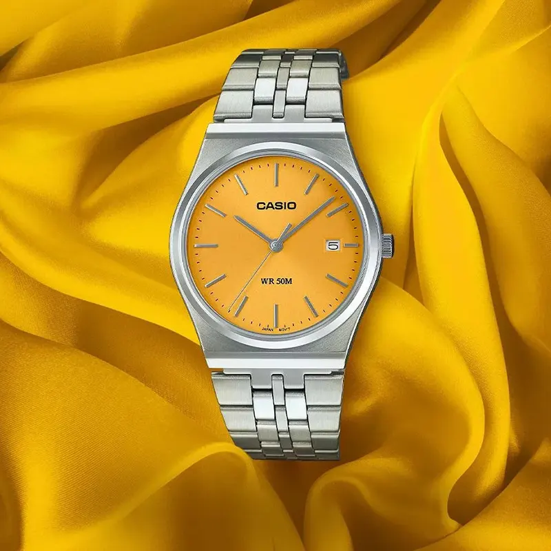 Casio Enticer Yellow Dial Men s Watch MTP B145D 9AV